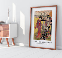 Utamaro Kitagawa - Gotenyama no Hanami Hidari 1753-1806