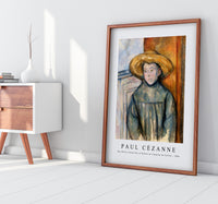 Paul Cezanne - Boy With a Straw Hat (L'Enfant au Chapeau de Paille) 1896