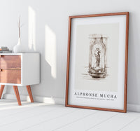 Alphonse Mucha - Decorative fountain project for the interior 1869-1939