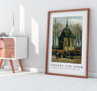 Vincent Van Gogh - Congregation Leaving the Reformed Church in Nuenen 1884