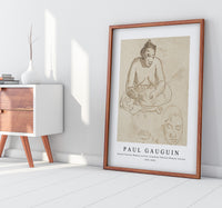 Paul gauguin - Seated Tahitian Woman (recto); Standing Tahitian Woman (verso) 1891-1893