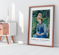 Camille Pissarro - Peasant Girl with a Straw Hat 1881