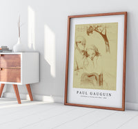 Paul gauguin - Sad Woman is Sitting with a Man 1889