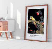 Ito Jakuchu - Parrot on the Branch of a Flowering Rose Bush (ca. 1900)