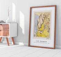 Jan Toorop - Charley Toorop with a headscarf in an armchair (1898)