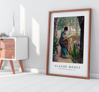 Claude Monet - Madame Monet Embroidering 1875