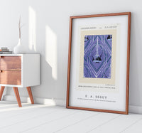 E.A.Seguy - Art Deco fountain pattern pochoir print in oriental style