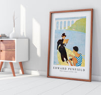 Edward Penfield - Woman reading in a row boat 1894