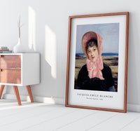 Jacques Emile Blanche - The Pink Capeline (1883)