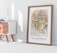 Piet Mondrian - Composition with Oval in Color Planes II 1914