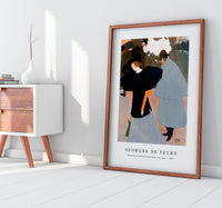 Georges De Feure - Dame op straat gevolgd door een heer (ca. 1897)