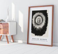 Odilon Redon - And the Face of Christ Shone in the Disk of the Sun 1888