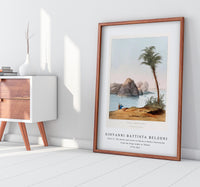 Giovanni Battista Belzoni - Plate 27  The Rocks and Castle of Ibrim in Nubia illustration from the kings tombs in Thebes 1778-1823