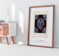 E.A.Seguy - Fruit tree pattern Art Nouveau pochoir print in oriental style