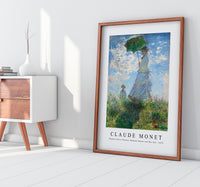 Claude Monet - Woman with a Parasol, Madame Monet and Her Son 1875