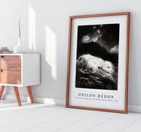 Odilon Redon - When Life Was Awakening in the Depths of Obscure Matter 1883