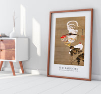 Ito Jakuchu - Hen and Rooster with Grapevine (1792)