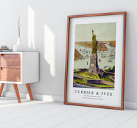 Currier & Ives - The Great Bartholdi Statue Liberty Enlightening the World