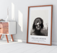 Odilon Redon - The Deformed Polyp Floated on the Shores, a Sort of Smiling and Hideous Cyclops by the Flower 1883