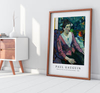 Paul Gauguin - Woman in front of a Still Life by Cézanne 1890