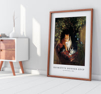 Henriëtte Ronner-knip - Cat with Kittens 1844