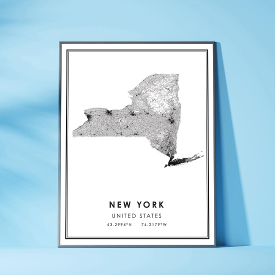 "Discover the Benefits of Free Shipping on New York Maps from MP Canvas"
