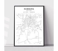 
              Columbia, Missouri Scandinavian Map Print 
            