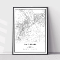 
              Flagstaff, Arizona Modern Map Print 
            
