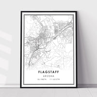Flagstaff, Arizona Modern Map Print 