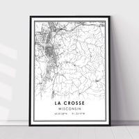 
              La Crosse, Wisconsin Modern Map Print
            