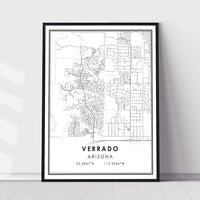 Verrado, Arizona Modern Map Print 