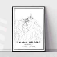 
              Calapan  Mindoro, Philippines Modern Style Map Print 
            