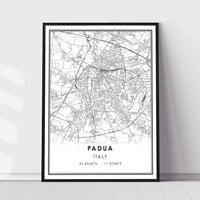 
              Padua, Italy Modern Style Map Print 
            