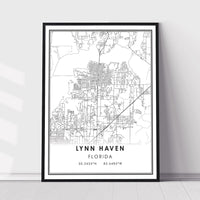 
              Lynn Haven, Florida Modern Map Print 
            