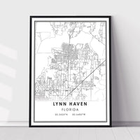 Lynn Haven, Florida Modern Map Print 