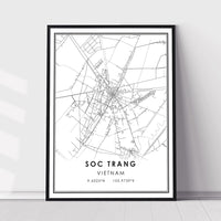 
              Soc Trang, Vietnam Modern Style Map Print 
            