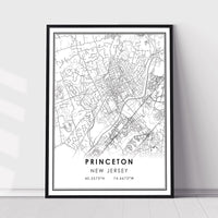 
              Princeton, New Jersey Modern Map Print 
            