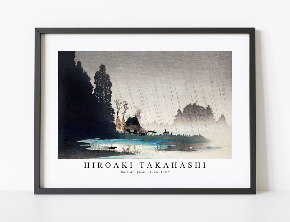 Hiroaki Takahashi - Rain at Igusa (ca.1926–1927)