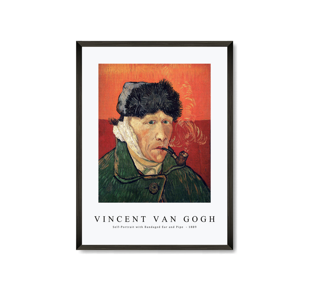 Vincent Van Gogh - Self-Portrait with Bandaged Ear and Pipe 1889