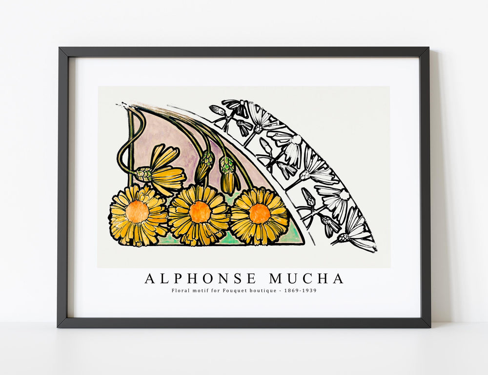 Alphonse Mucha - Floral motif for Fouquet boutique 1869-1939
