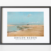 Odilon Redon - Beach at Low Tide (Mouth of the River) 1869