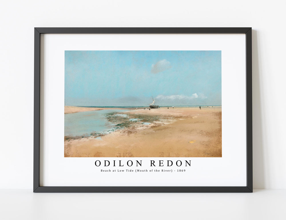 Odilon Redon - Beach at Low Tide (Mouth of the River) 1869