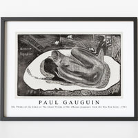 Paul gauguin - She Thinks of the Ghost or The Ghost Thinks of Her (Manao tupapau), from the Noa Noa Suite 1921