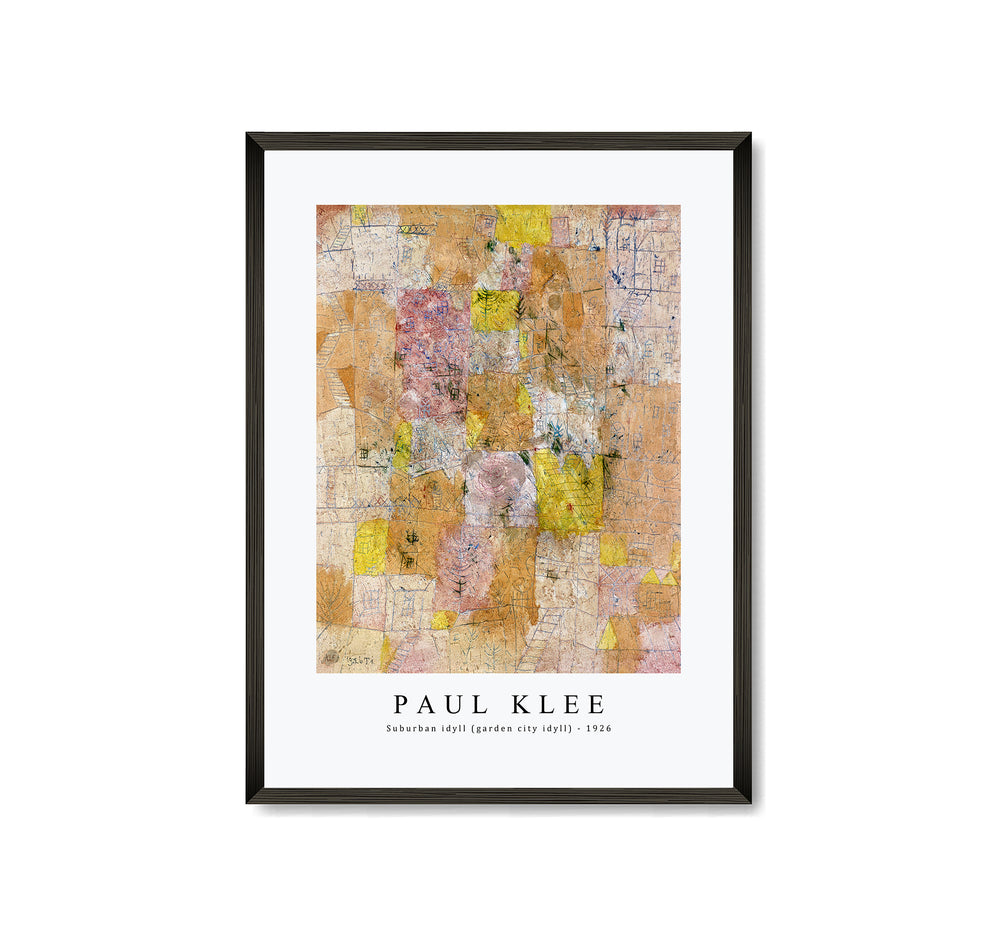 Paul Klee - Suburban idyll (garden city idyll) 1926