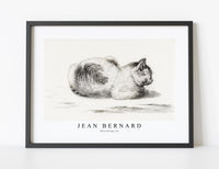 
              Jean Bernard - Reclining cat
            