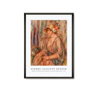 
              Pierre Auguste Renoir - Woman in Muslin Dress (Femme en robe de mousseline) 1917
            