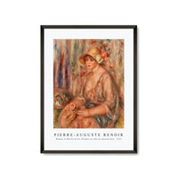 Pierre Auguste Renoir - Woman in Muslin Dress (Femme en robe de mousseline) 1917