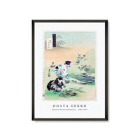 Ogata Gekko - Beauties Harvesting Bracken, from the series Gekko’s Miscellaney (ca. 1886–1899)