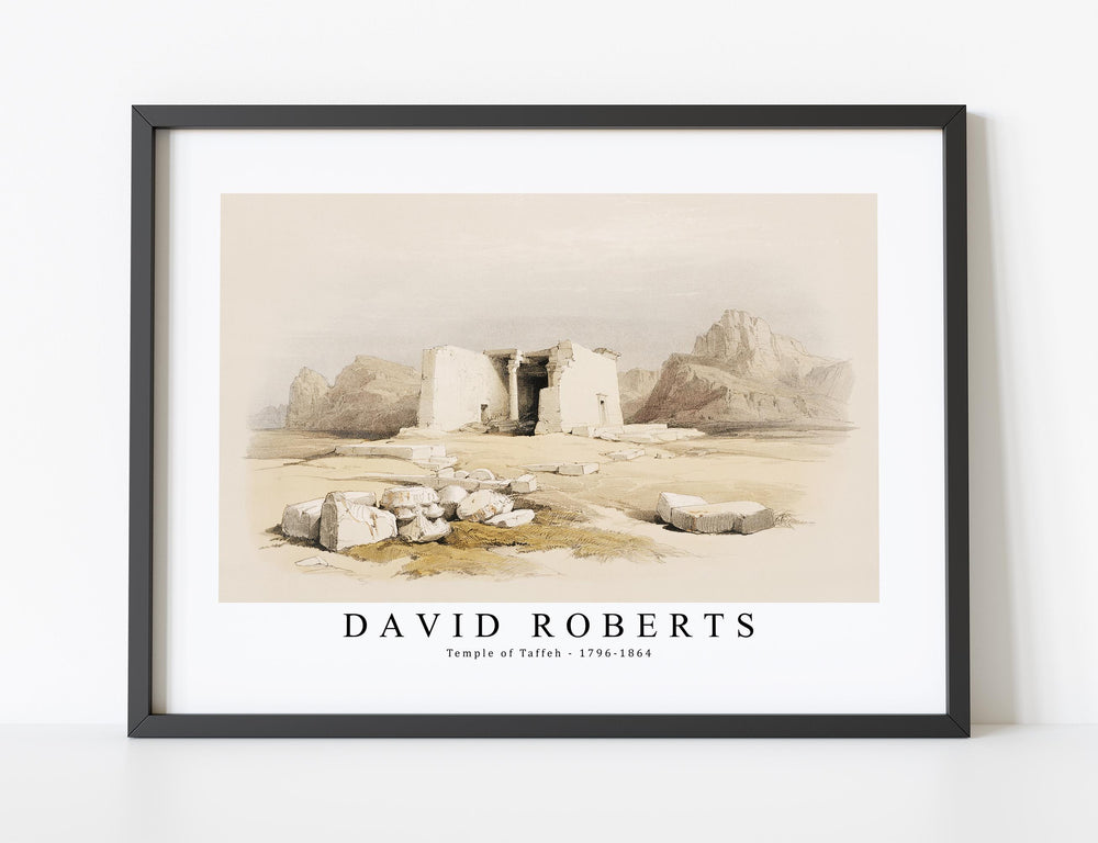 David Roberts - Temple of Taffeh-1796-1864