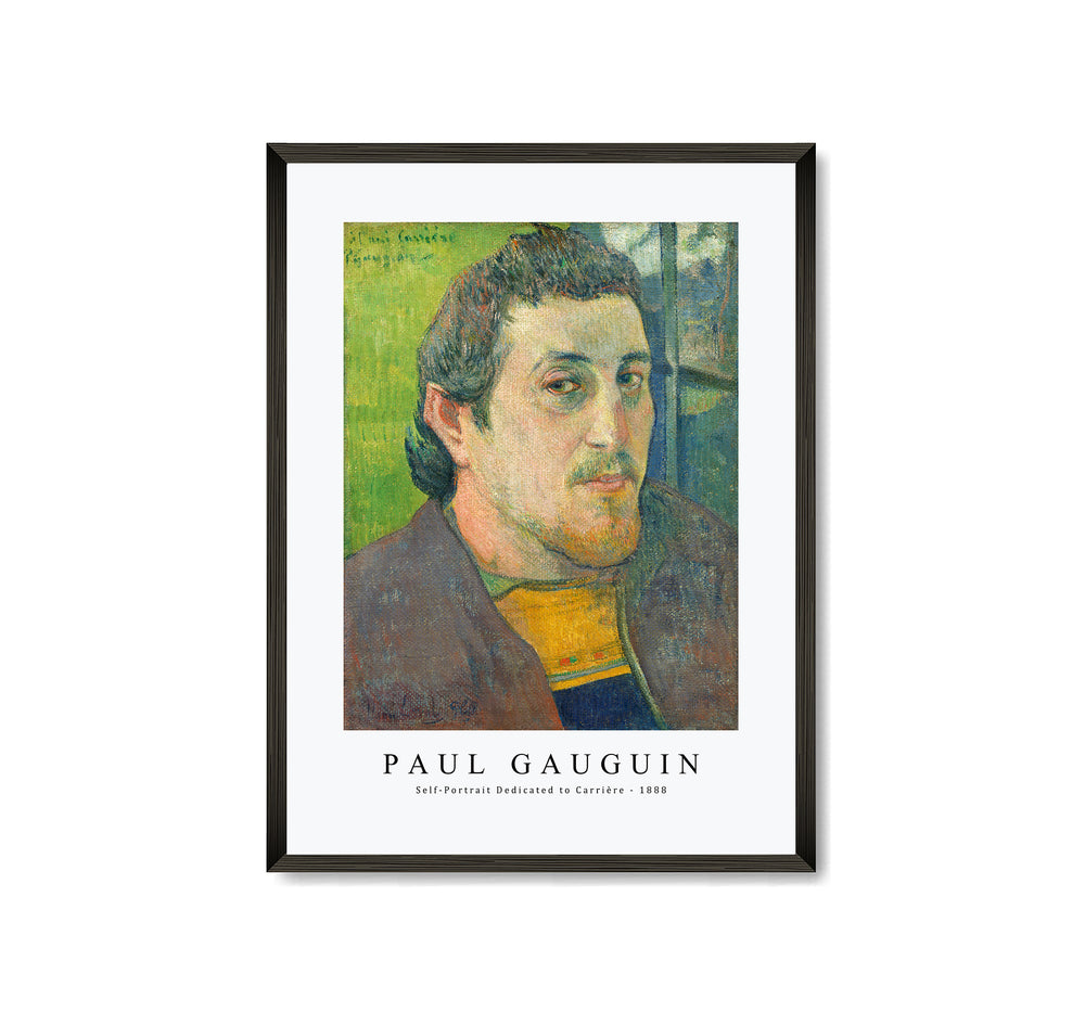 Paul gauguin - Self-Portrait Dedicated to Carrière 1888